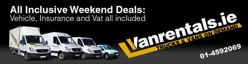 Weekend Van rental Ireland