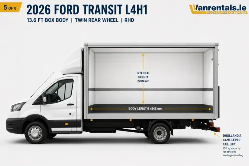 Light Hire Truck with 750Kg Tail-lift