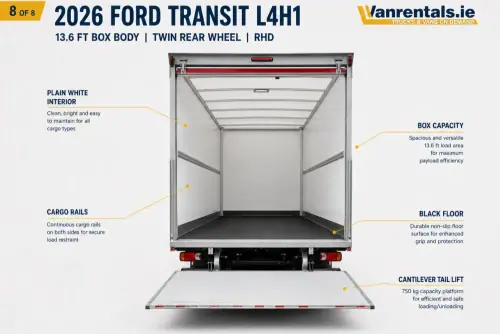 Light Hire Truck with 750Kg Tail-lift