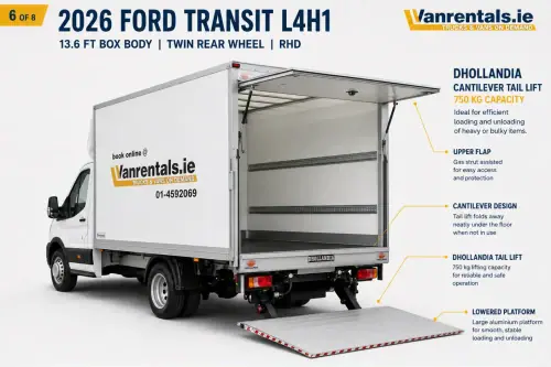 Light Hire Truck with 750Kg Tail-lift